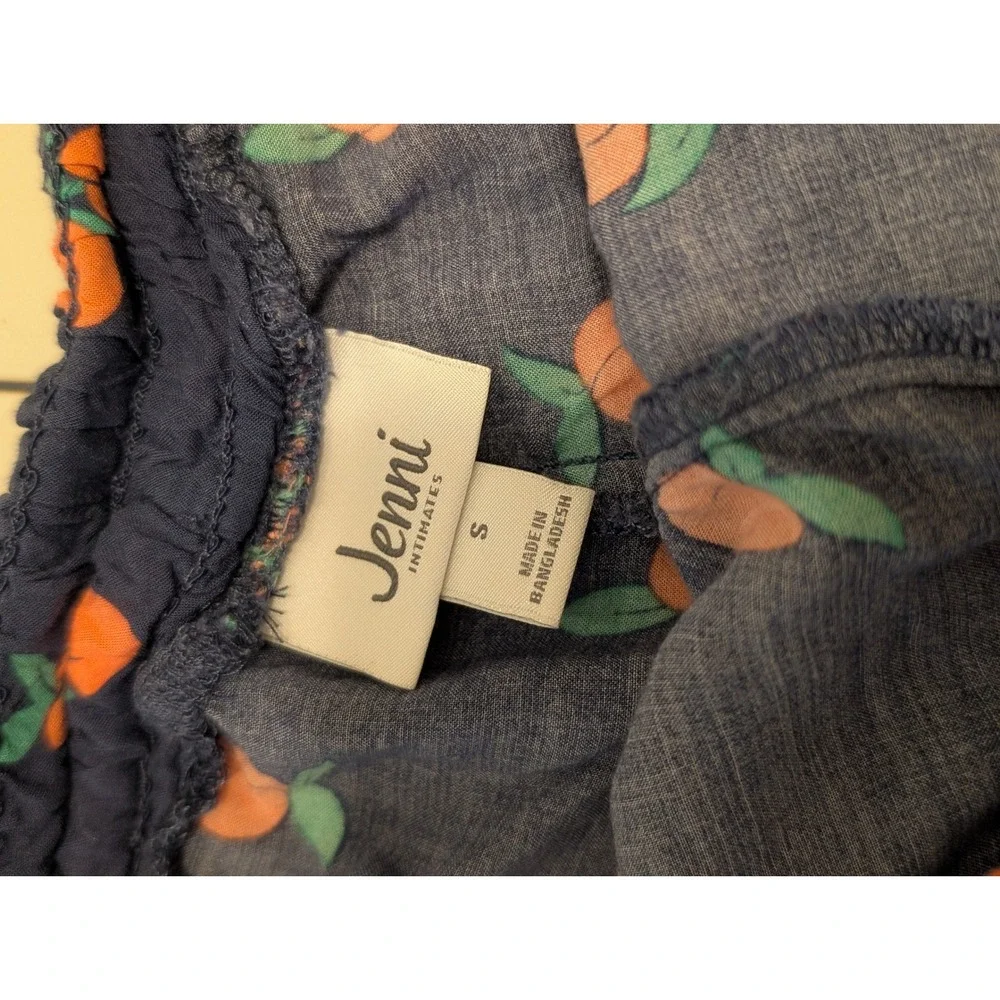 Jenni Intimates Pajama Shorts Bundle Peach Stripe Tassel Blue Pink Small 3 Pack